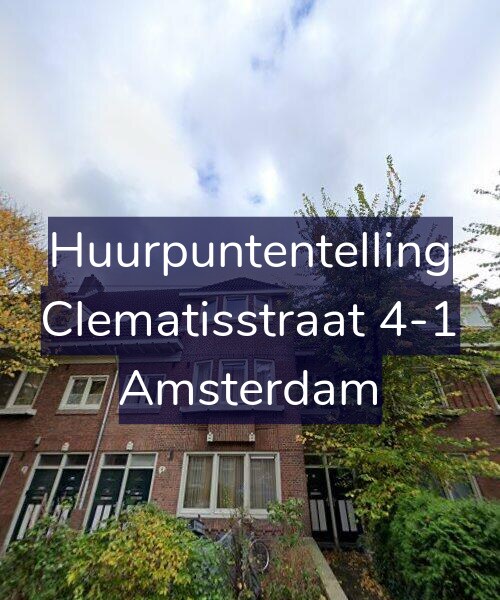 Foto gevel Huurpuntentelling voor Clematisstraat 4-1, Amsterdam