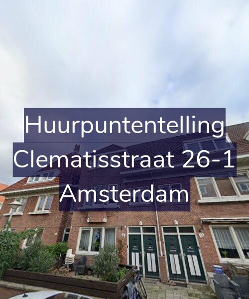 Foto gevel Huurpuntentelling voor Clematisstraat 26-1, Amsterdam