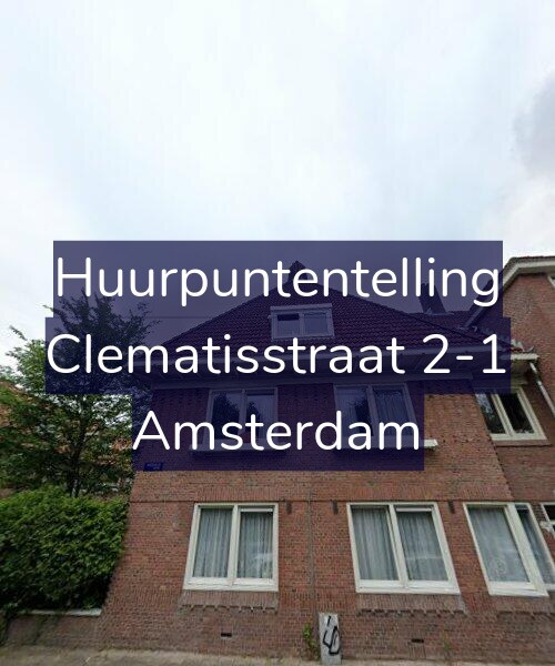 Foto gevel Huurpuntentelling voor Clematisstraat 2-1, Amsterdam
