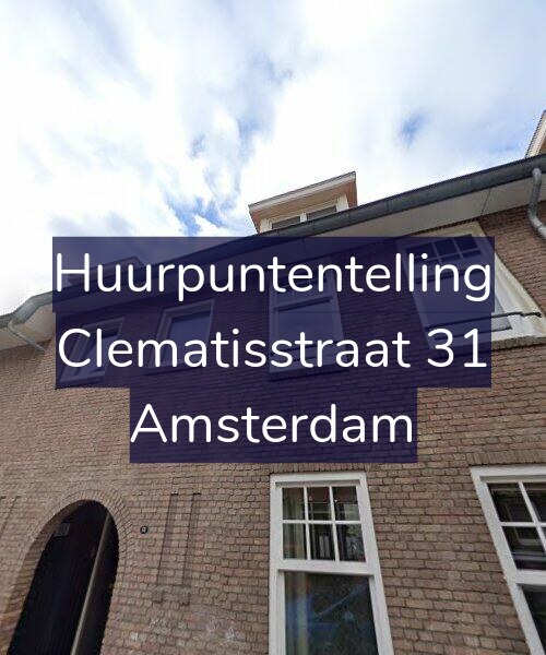 Foto gevel Huurpuntentelling voor Clematisstraat 31, Amsterdam