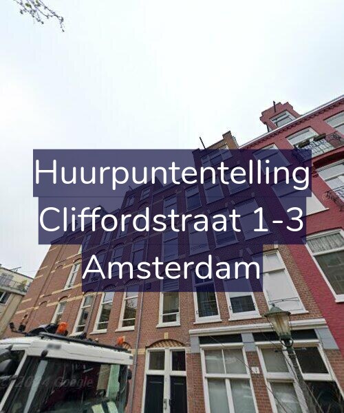 Foto gevel Huurpuntentelling voor Cliffordstraat 1-3, Amsterdam