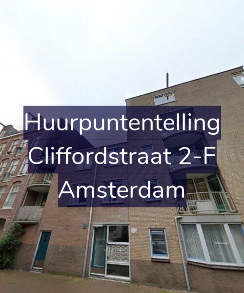 Foto gevel Huurpuntentelling voor Cliffordstraat 2-F, Amsterdam