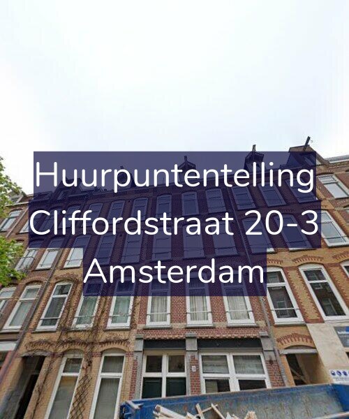 Foto gevel Huurpuntentelling voor Cliffordstraat 20-3, Amsterdam