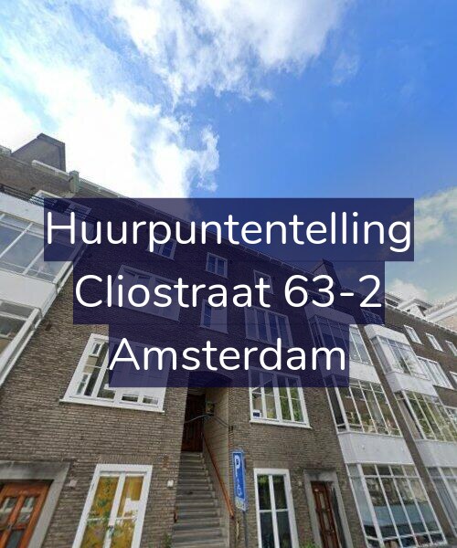 Foto gevel Huurpuntentelling voor Cliostraat 63-2, Amsterdam