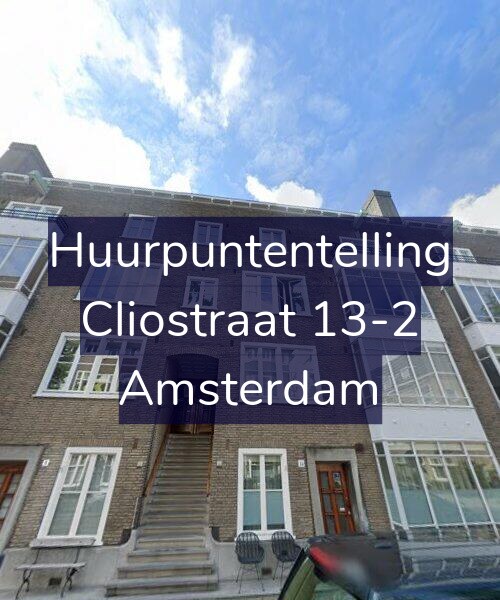 Foto gevel Huurpuntentelling voor Cliostraat 13-2, Amsterdam