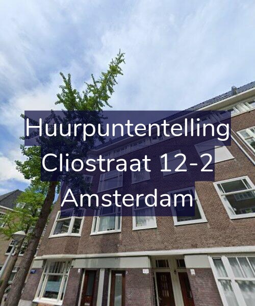 Foto gevel Huurpuntentelling voor Cliostraat 12-2, Amsterdam