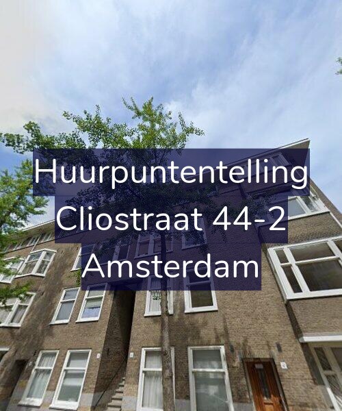Foto gevel Huurpuntentelling voor Cliostraat 44-2, Amsterdam