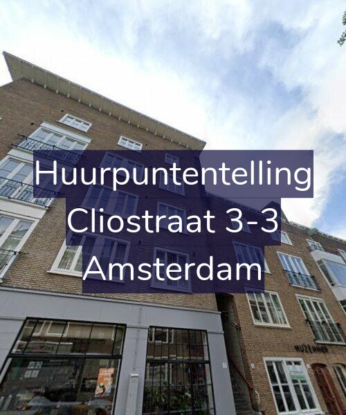 Foto gevel Huurpuntentelling voor Cliostraat 3-3, Amsterdam