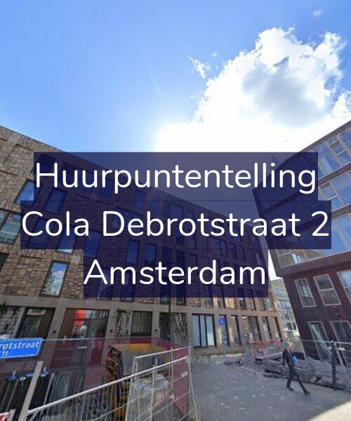 Foto gevel Huurpuntentelling voor Cola Debrotstraat 2, Amsterdam