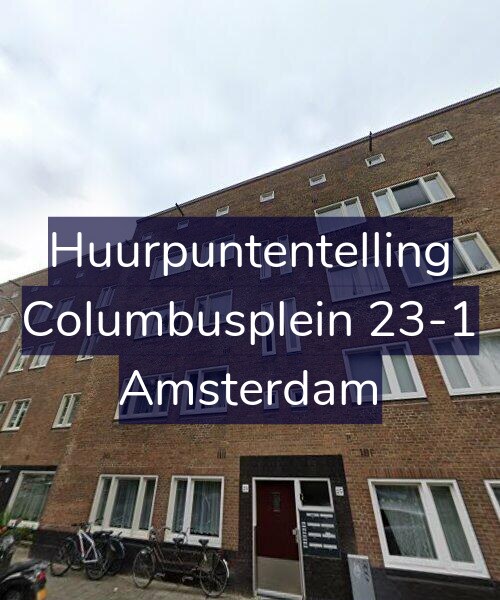 Foto gevel Huurpuntentelling voor Columbusplein 23-1, Amsterdam