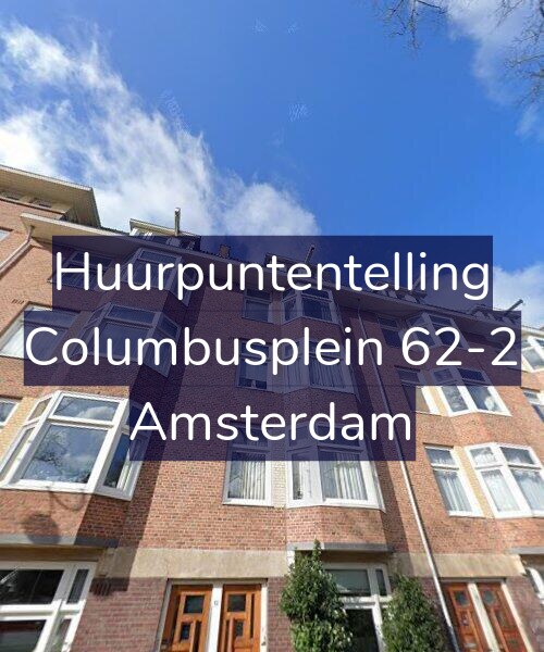 Foto gevel Huurpuntentelling voor Columbusplein 62-2, Amsterdam