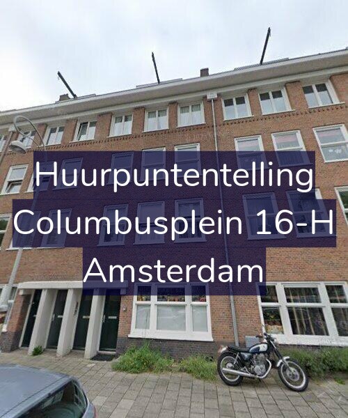 Foto gevel Huurpuntentelling voor Columbusplein 16-H, Amsterdam