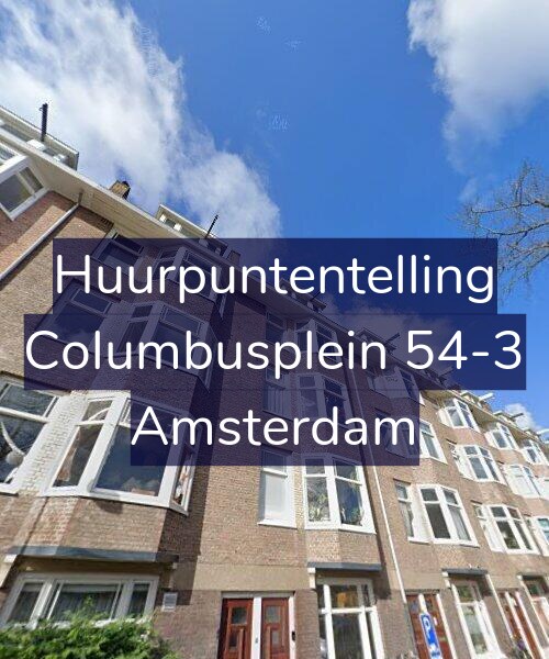 Foto gevel Huurpuntentelling voor Columbusplein 54-3, Amsterdam