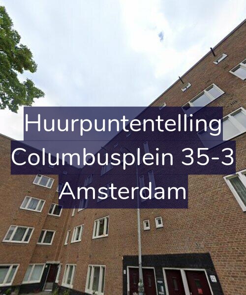 Foto gevel Huurpuntentelling voor Columbusplein 35-3, Amsterdam