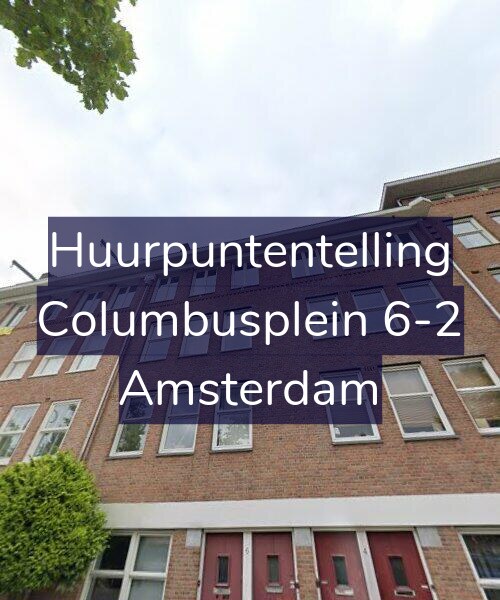 Foto gevel Huurpuntentelling voor Columbusplein 6-2, Amsterdam