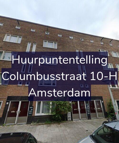 Foto gevel Huurpuntentelling voor Columbusstraat 10-H, Amsterdam