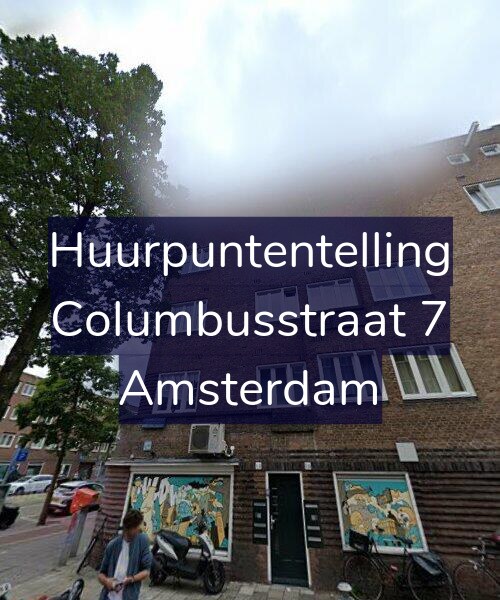 Foto gevel Huurpuntentelling voor Columbusstraat 7, Amsterdam