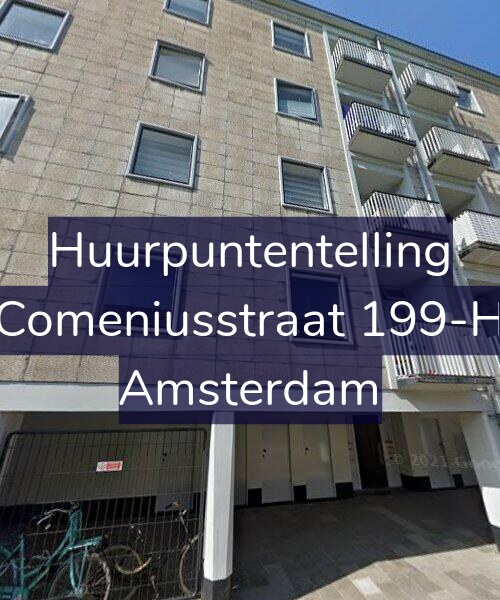 Foto gevel Huurpuntentelling voor Comeniusstraat 199-H, Amsterdam
