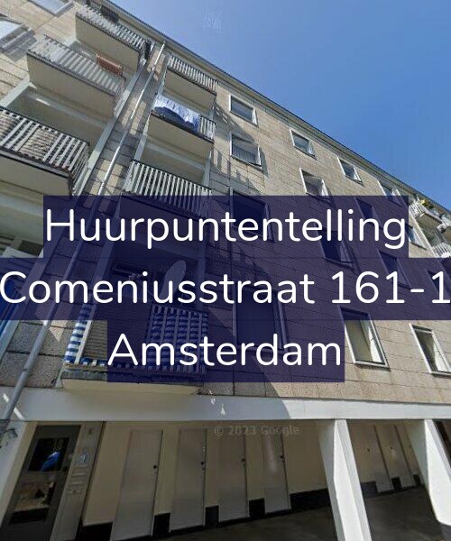 Foto gevel Huurpuntentelling voor Comeniusstraat 161-1, Amsterdam