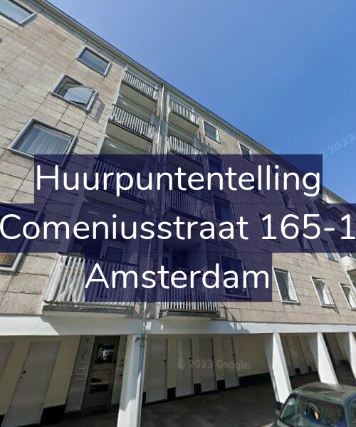 Foto gevel Huurpuntentelling voor Comeniusstraat 165-1, Amsterdam