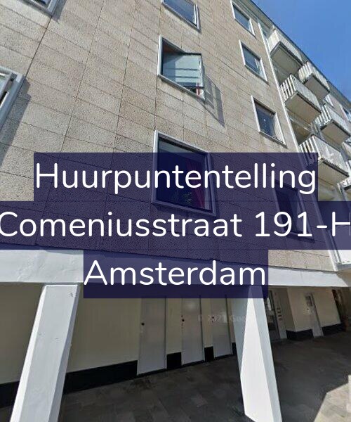 Foto gevel Huurpuntentelling voor Comeniusstraat 191-H, Amsterdam