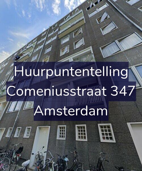 Foto gevel Huurpuntentelling voor Comeniusstraat 347, Amsterdam
