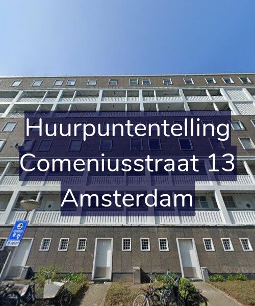 Foto gevel Huurpuntentelling voor Comeniusstraat 13, Amsterdam