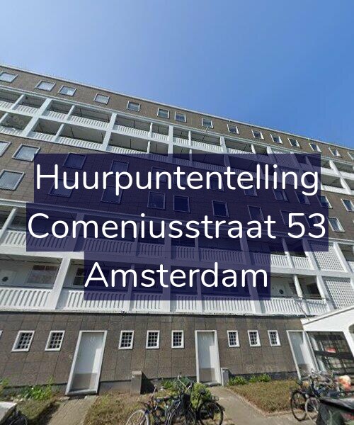 Foto gevel Huurpuntentelling voor Comeniusstraat 53, Amsterdam