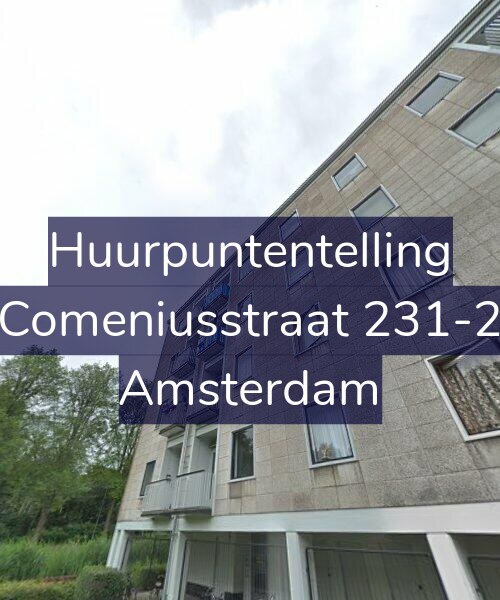 Foto gevel Huurpuntentelling voor Comeniusstraat 231-2, Amsterdam