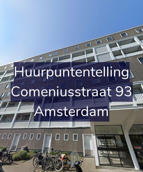 Foto gevel Huurpuntentelling voor Comeniusstraat 93, Amsterdam