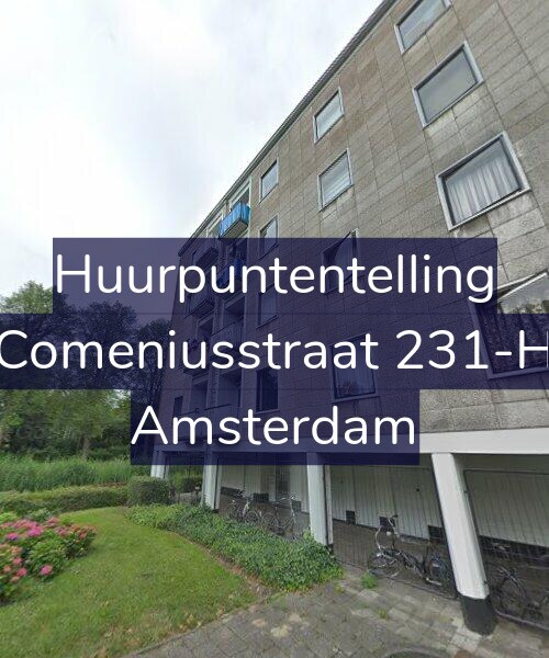 Foto gevel Huurpuntentelling voor Comeniusstraat 231-H, Amsterdam
