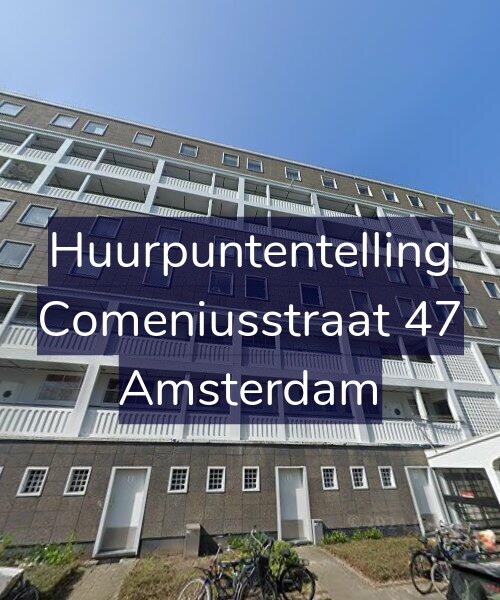 Foto gevel Huurpuntentelling voor Comeniusstraat 47, Amsterdam