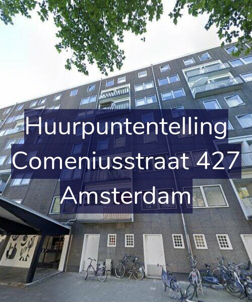 Foto gevel Huurpuntentelling voor Comeniusstraat 427, Amsterdam