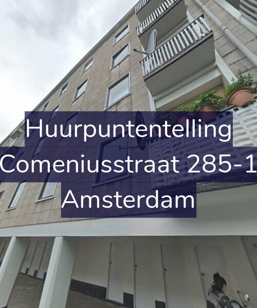 Foto gevel Huurpuntentelling voor Comeniusstraat 285-1, Amsterdam