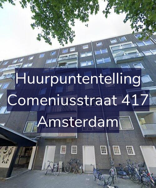 Foto gevel Huurpuntentelling voor Comeniusstraat 417, Amsterdam