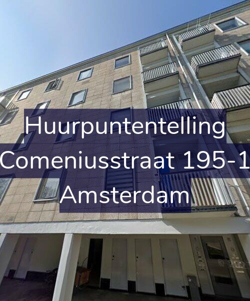Foto gevel Huurpuntentelling voor Comeniusstraat 195-1, Amsterdam