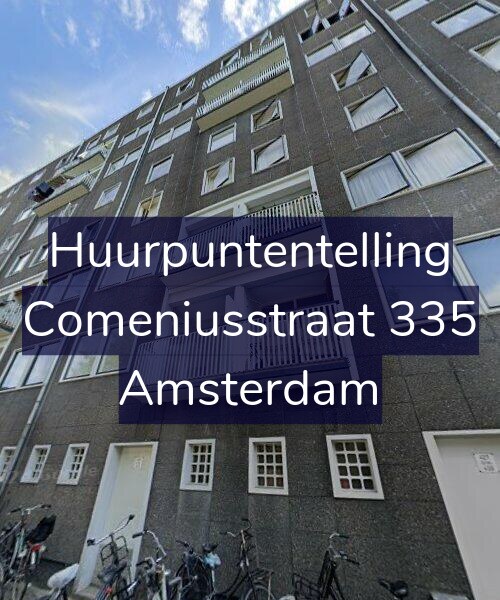 Foto gevel Huurpuntentelling voor Comeniusstraat 335, Amsterdam