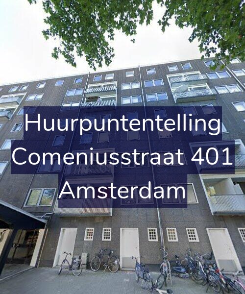 Foto gevel Huurpuntentelling voor Comeniusstraat 401, Amsterdam