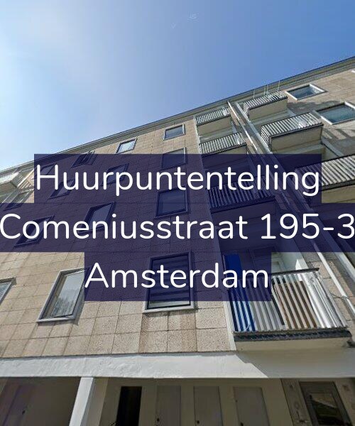 Foto gevel Huurpuntentelling voor Comeniusstraat 195-3, Amsterdam