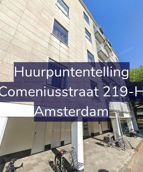 Foto gevel Huurpuntentelling voor Comeniusstraat 219-H, Amsterdam