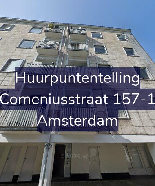 Foto gevel Huurpuntentelling voor Comeniusstraat 157-1, Amsterdam