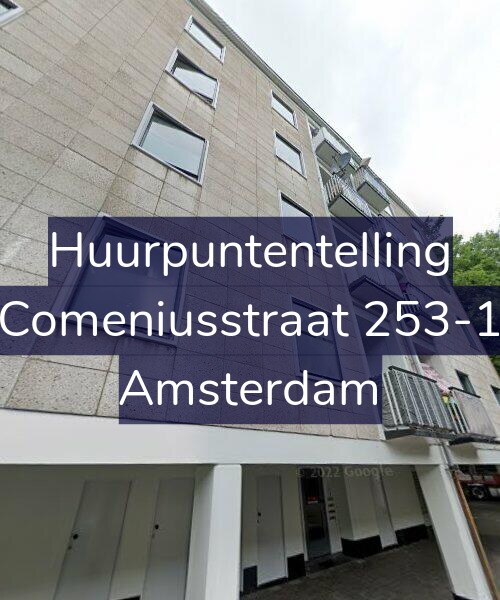 Foto gevel Huurpuntentelling voor Comeniusstraat 253-1, Amsterdam