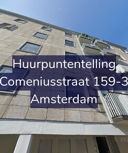 Foto gevel Huurpuntentelling voor Comeniusstraat 159-3, Amsterdam