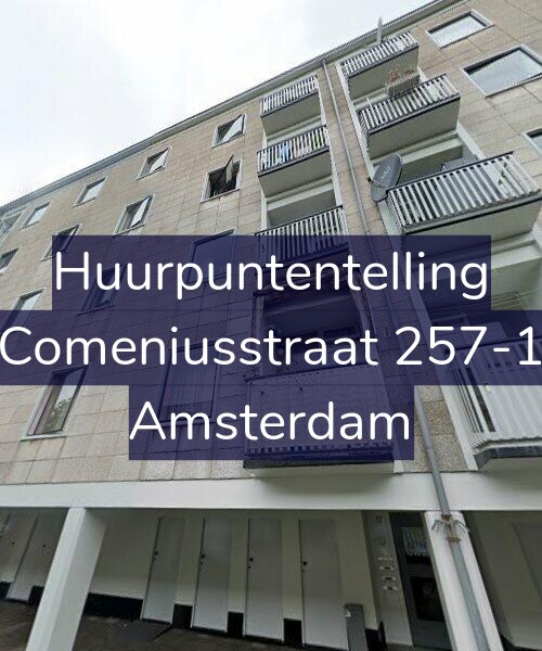 Foto gevel Huurpuntentelling voor Comeniusstraat 257-1, Amsterdam