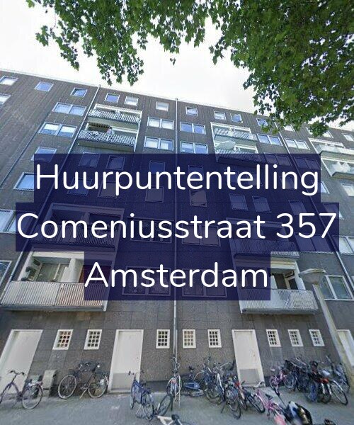 Foto gevel Huurpuntentelling voor Comeniusstraat 357, Amsterdam