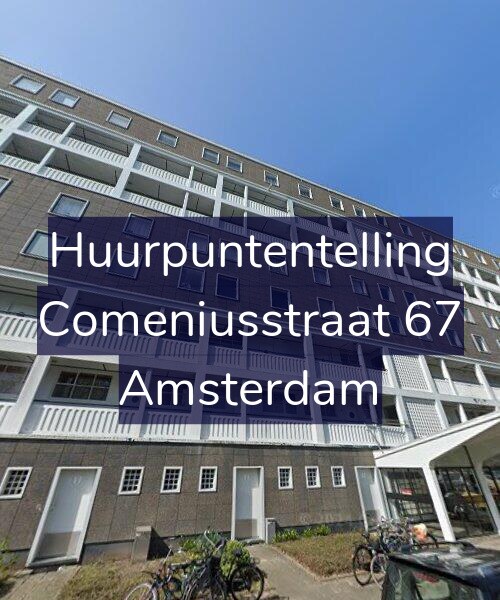 Foto gevel Huurpuntentelling voor Comeniusstraat 67, Amsterdam