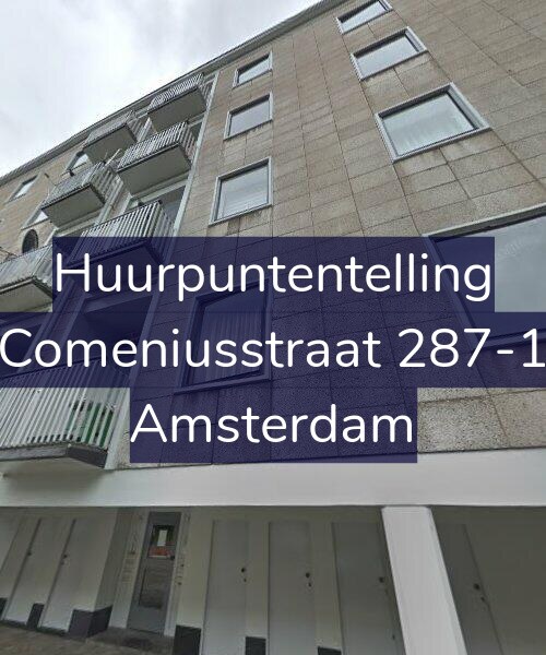Foto gevel Huurpuntentelling voor Comeniusstraat 287-1, Amsterdam