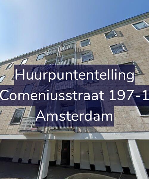 Foto gevel Huurpuntentelling voor Comeniusstraat 197-1, Amsterdam