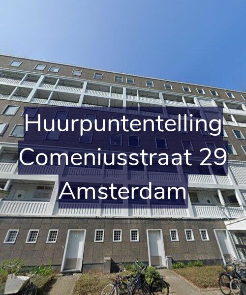 Foto gevel Huurpuntentelling voor Comeniusstraat 29, Amsterdam