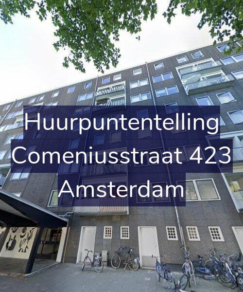 Foto gevel Huurpuntentelling voor Comeniusstraat 423, Amsterdam